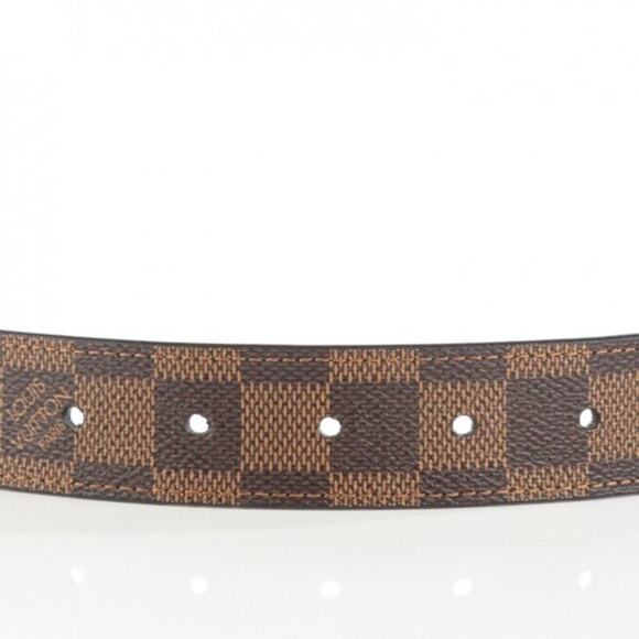 Louis Vuitton Unisex Damier Ebene PARIS Graphite Buckle Belt 100/40 AUTHENTIC - Picture 3 of 16